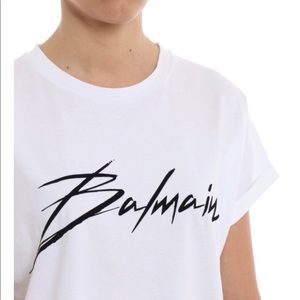 Balmain signature logo tee